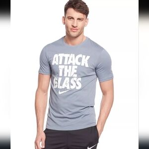NIKE Attack the Glass Dri-FIT T-Shirt Gray Men's XXL